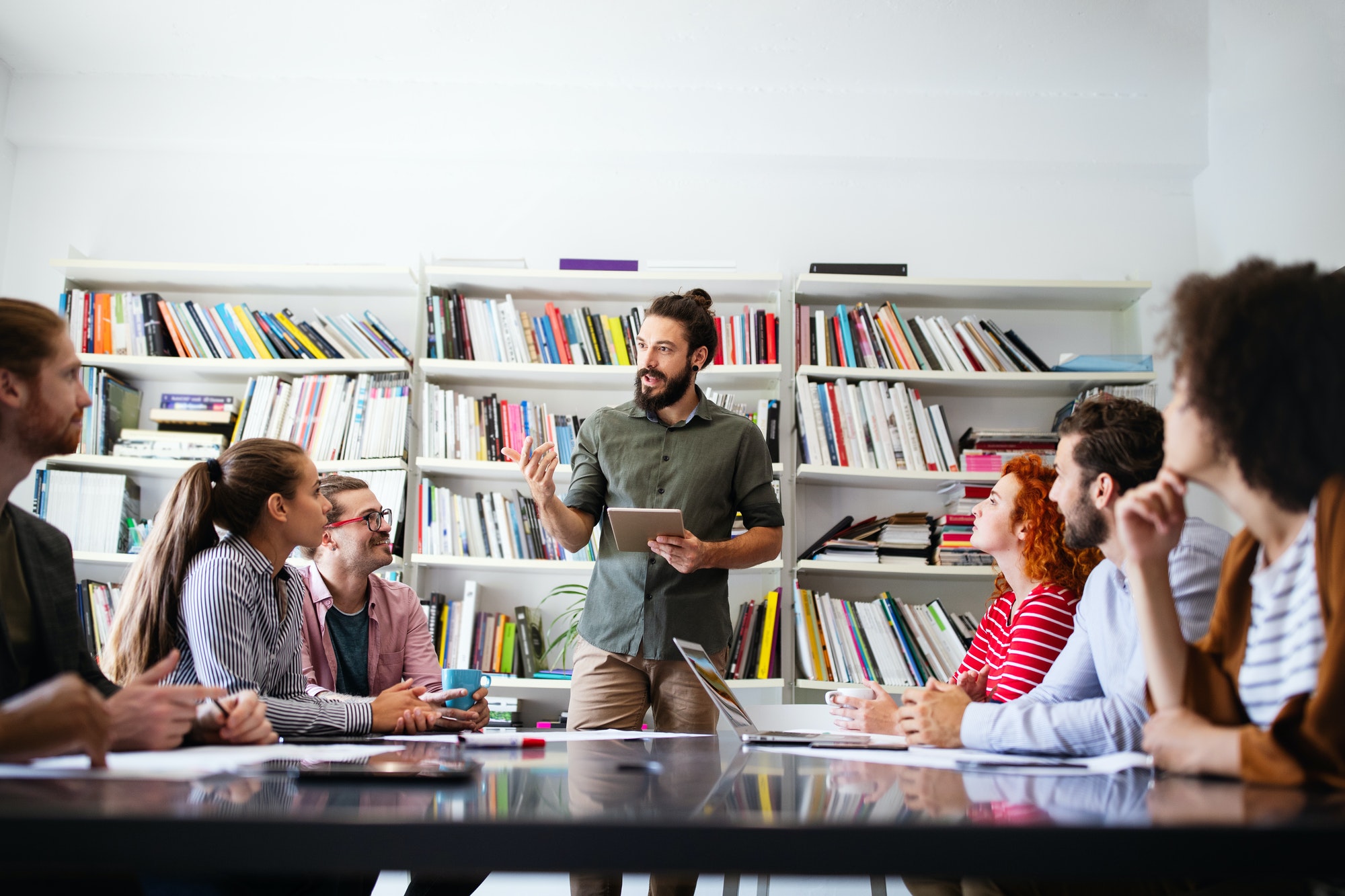 Business meeting and teamwork by business people